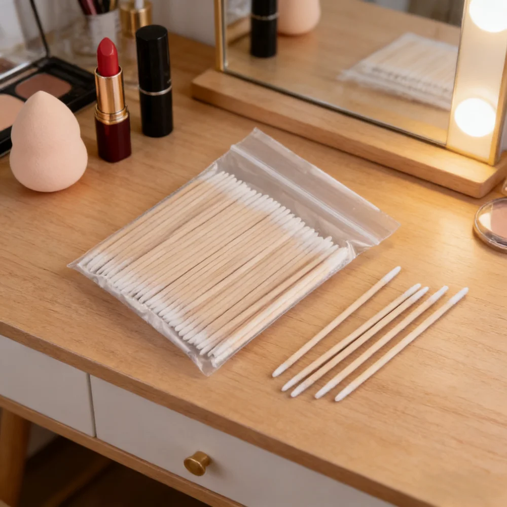 

Ватные палочки для микроблейдинга с наконечником 10 см – прецизионные мини-палочки с заостренными кончиками для тату, маникюра, макияжа, косметики и чистки.