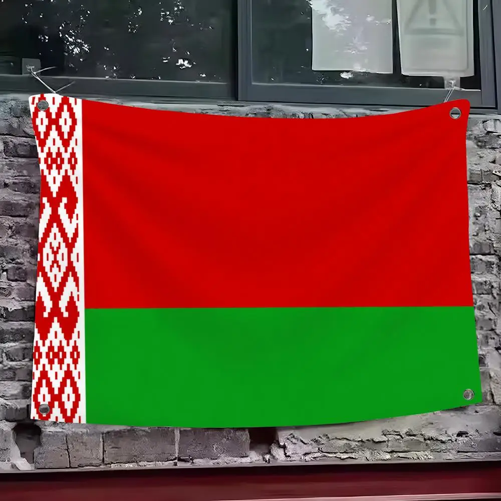 Belarus Flags Custom Wall Hanging Background Art Banner For Bedroom Home Living Room Outdoor Decor