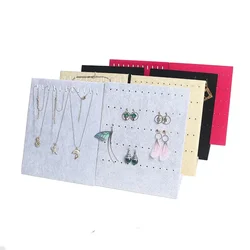 Velvet / Linen Earrings Necklace Pendant Display Stand Jewelry Organizer Holder Storage Case Bracelet Display Rack