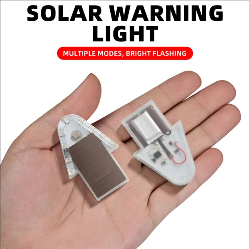 

1PCS Solar Car Mini Warning Light Wireless Mini LED Flashing Anti-Theft Alarm Lamp for Night Security Parking Protection