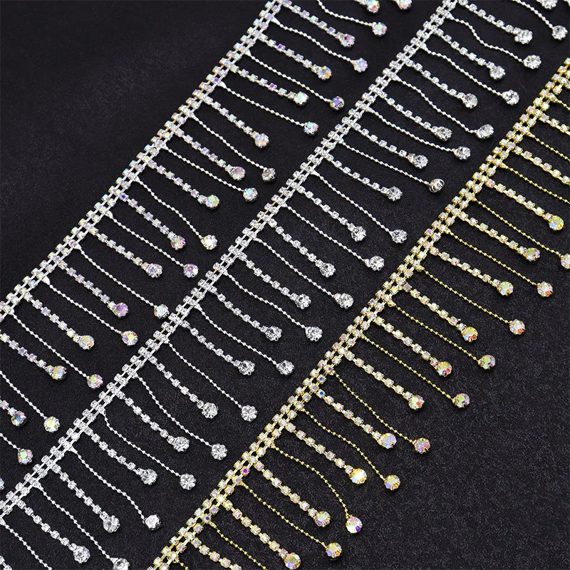 

Free Shipping 5yards Rhinestone crystal Chain Bridal Sash Rhinestone Applique, Wedding Applique,Rhinestone Trimming LSMY241