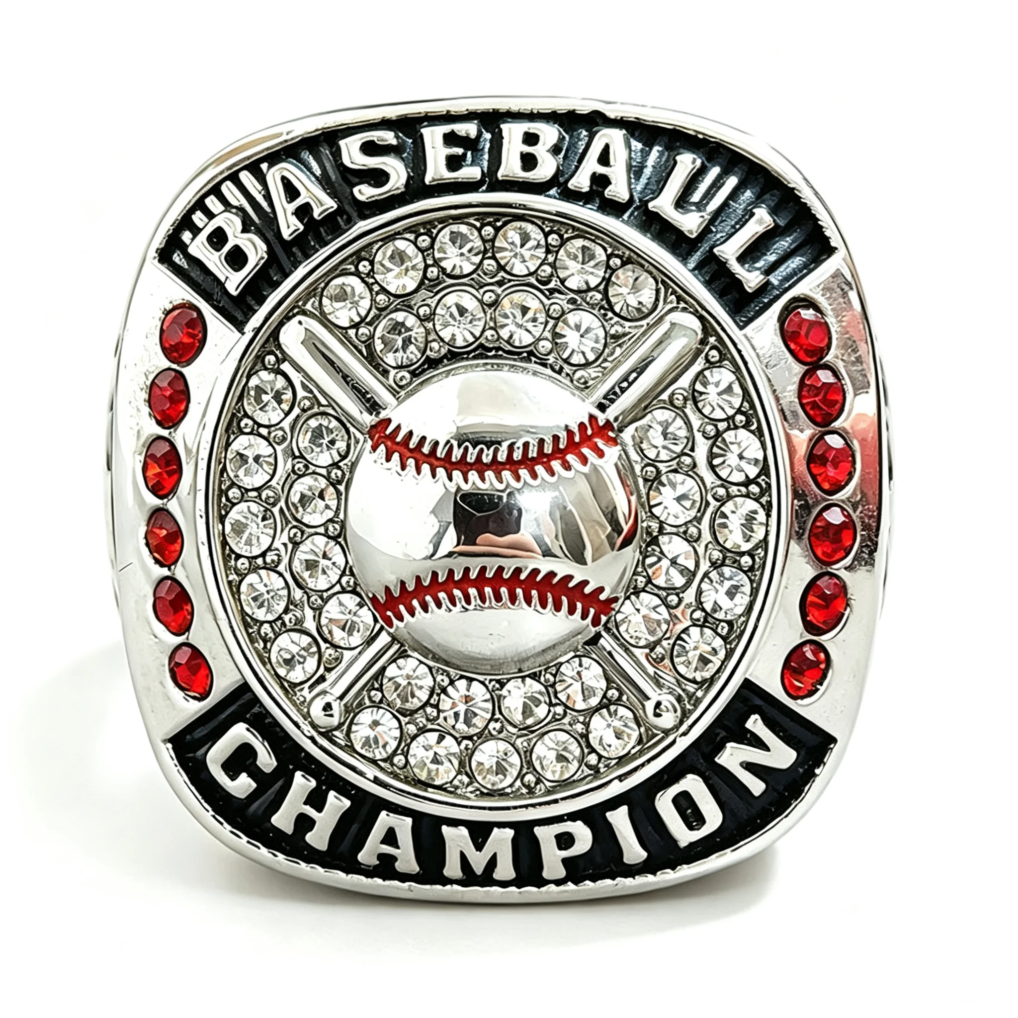 1PC Fantasy Baseball Championship Ring Youth School Competition Commemorative Ring Sports Souvenir Fan Collection Gift