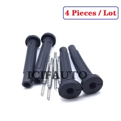 4 x Ignition Coil Repair Rubber Boot Kit With Spring For 2006-2008 Suzuki Grand Vitara SX4 3340065J00 / 33400-65J00