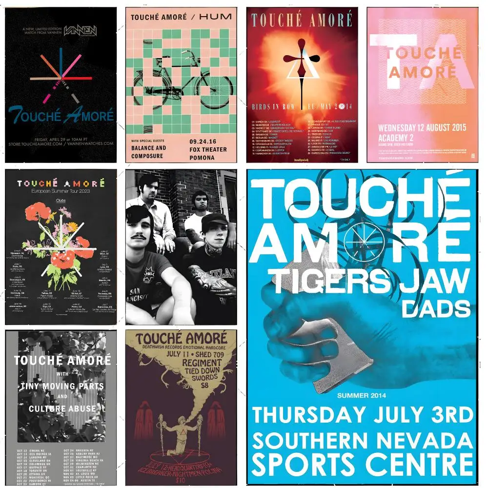 Band Hardcore T-Touche Amore Poster Premium Decor Art & Gift for Household Lounge Home Ornaments