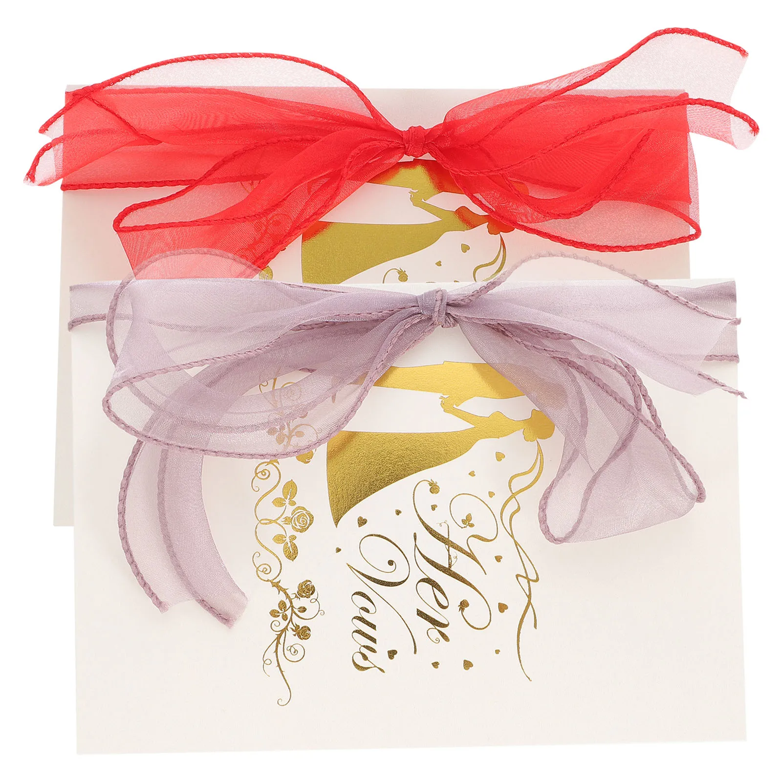 

2 Pcs Wedding Vow Cards Bride and Groom Book Bridal Shower Decorations for Ceremony