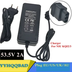 53.5V 2A Battery Charger for NIU KQI 2/3 electric ebike scooter