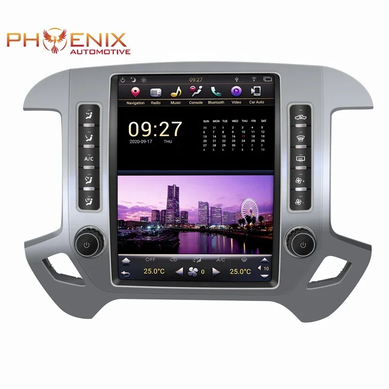 

PA 2022 12.1inch Car GPS Navigation Vertical Screen DVD Player For Chevy Silverado Gmc Sierra 2014-2018 radio