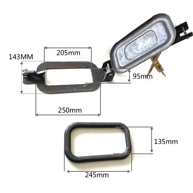 Garbage compression truck discharge sewage valve sealing cover accessories