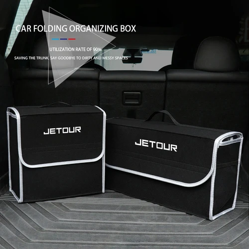 Imagen 2 del producto Caja organizadora de maletero de coche, bolsa de almacenamiento plegable de gran capacidad para Jetour X70 X90 X70S PLUS Dashing X-1 X95 L6 i-DM