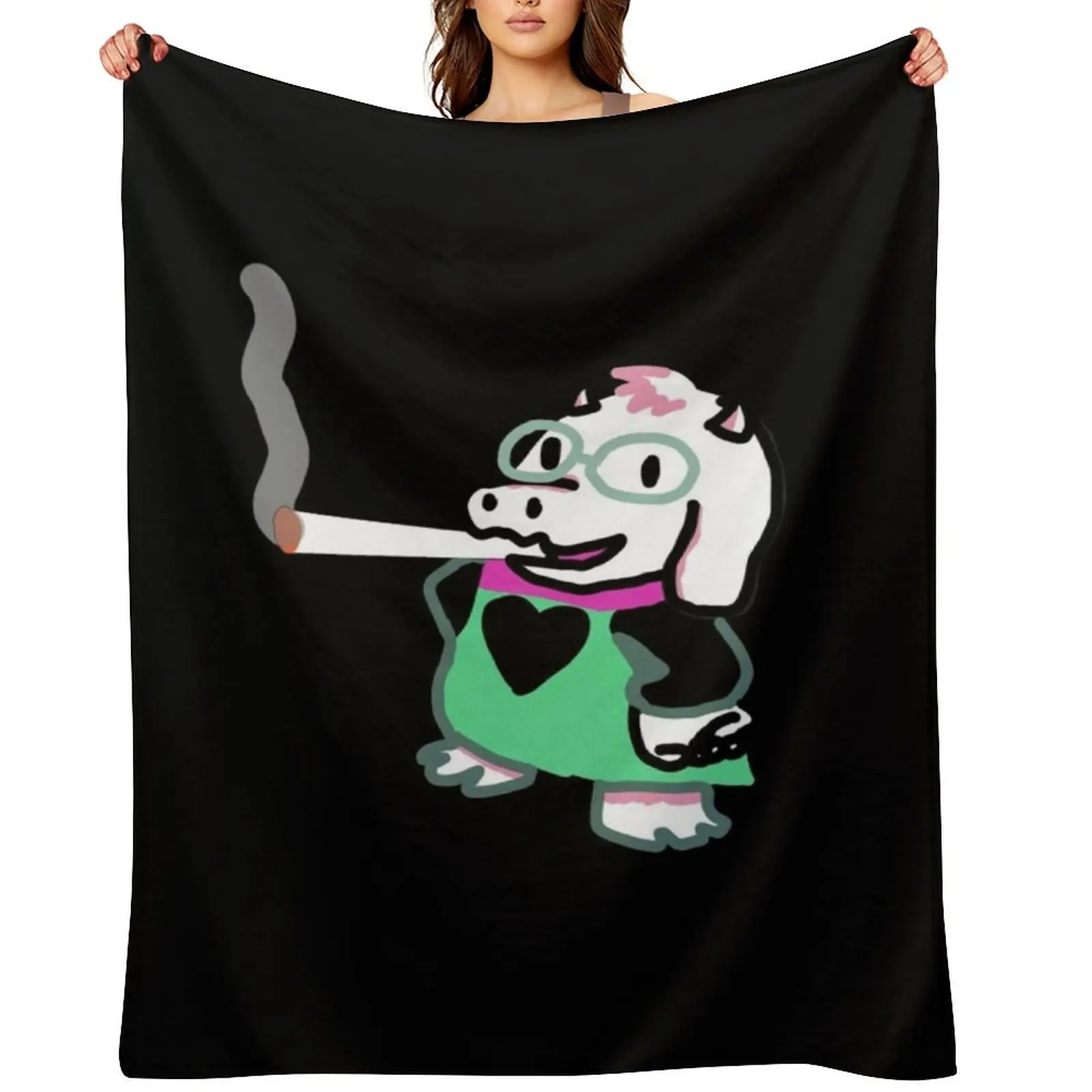 

Ralsei Blunt design Throw Blanket Bed Fashionable Cute Decorative Sofa Custom Blankets