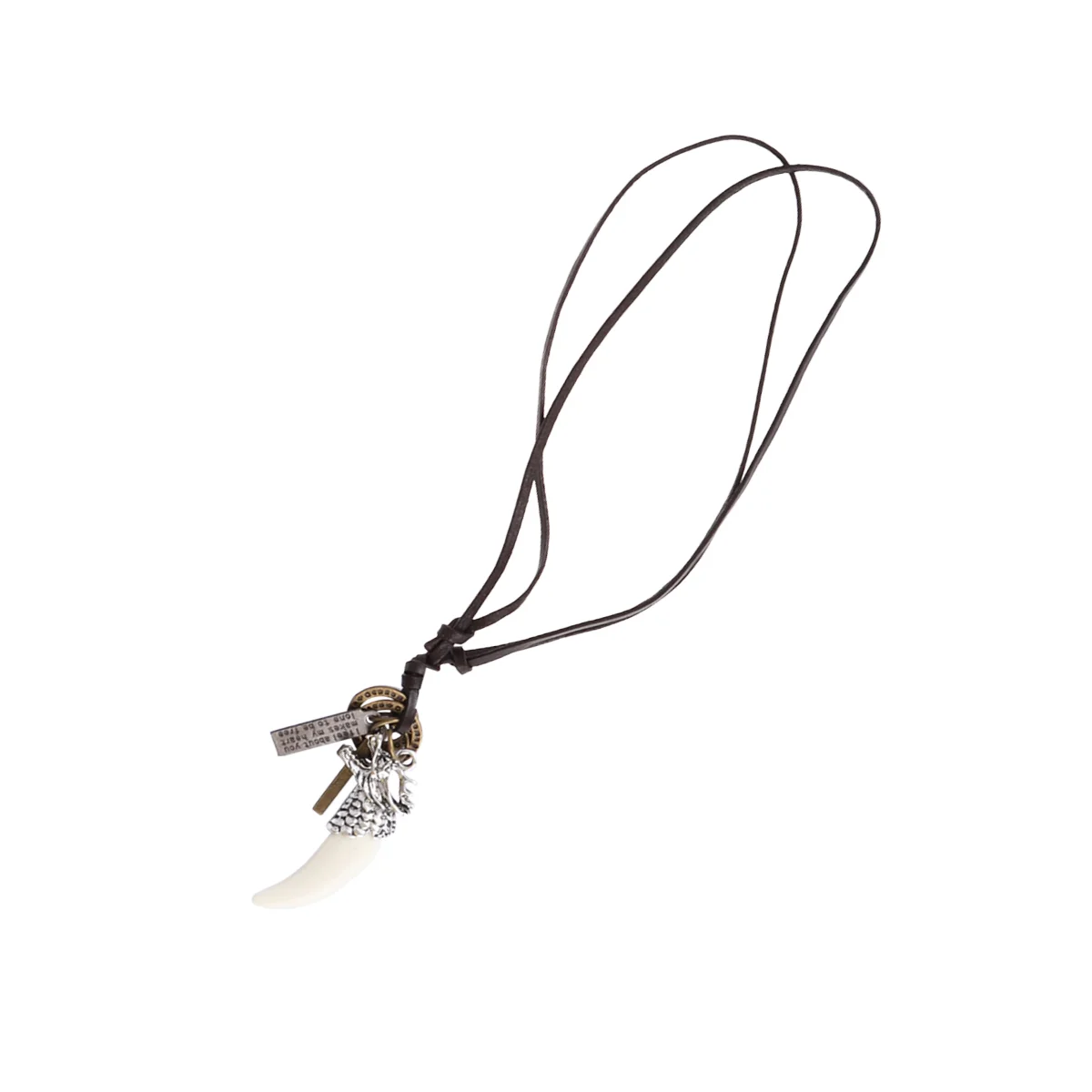 Kalung Pengerjaan Halus Liontin Rantai Sweter Pria Klub Malam Punk Halus