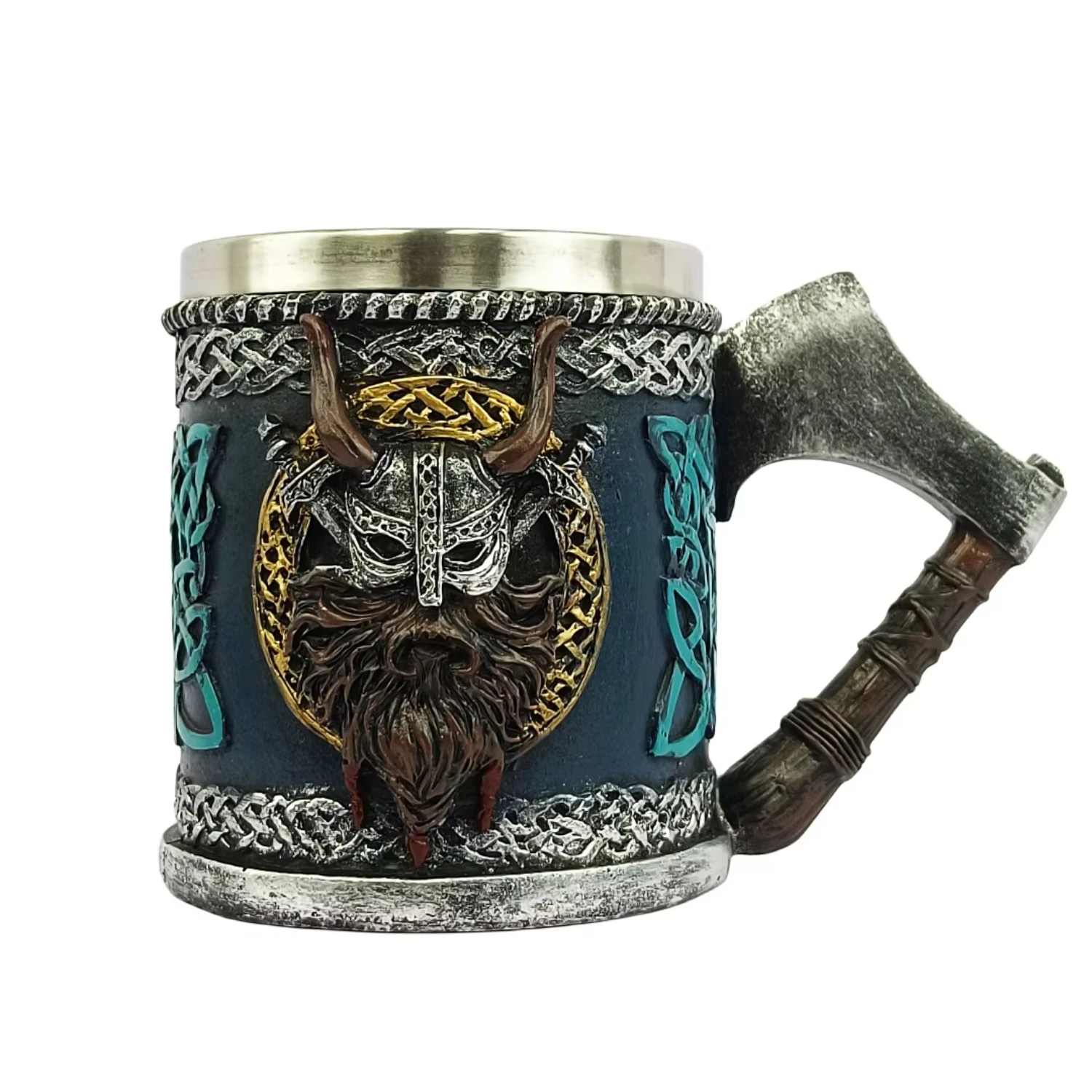 

Beer Mug, European Medieval Battle Axe, Character Coffee Mug, Gift, Halloween