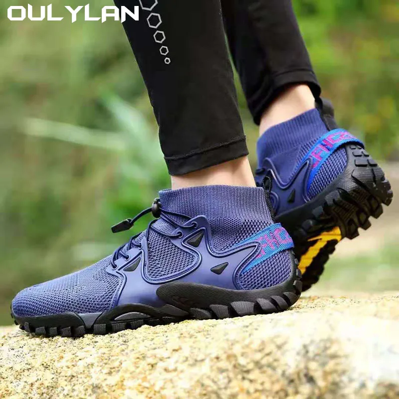 Oulylan Trekking Buty turystyczne Wiosna Lato Mężczyźni Outdoor Upstream Buty do wody Męskie górskie trampki River Walking Camping Trail