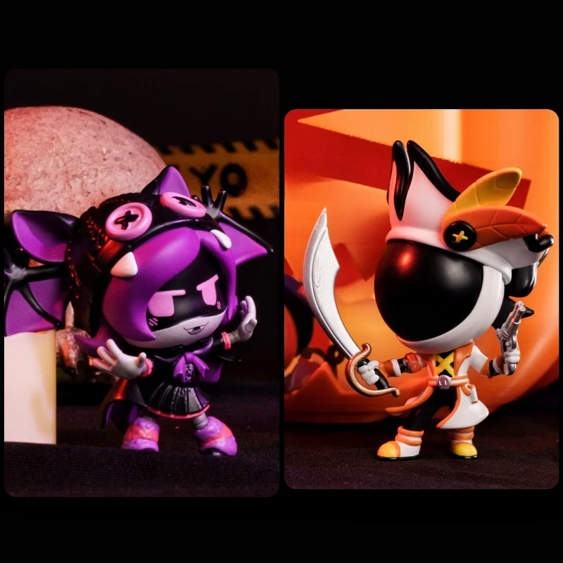 

Лидер продаж, убийца дронов, полночное озорье, серия слепая коробка, глюк, мини-мультяшная аниме-фигурка, загадочная игрушка, Cyn Uzi N V, милый рождественский подарок