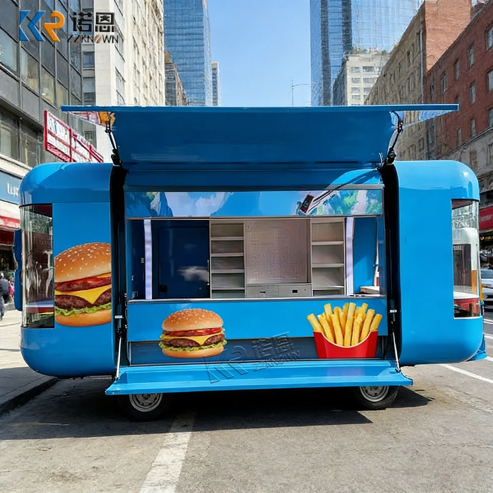 Hot Selling Low-priced Mobile Food Kiosk bar Pizzacoffee Truck Ice Cream Truck Coffee Kiosk with Full Kitch