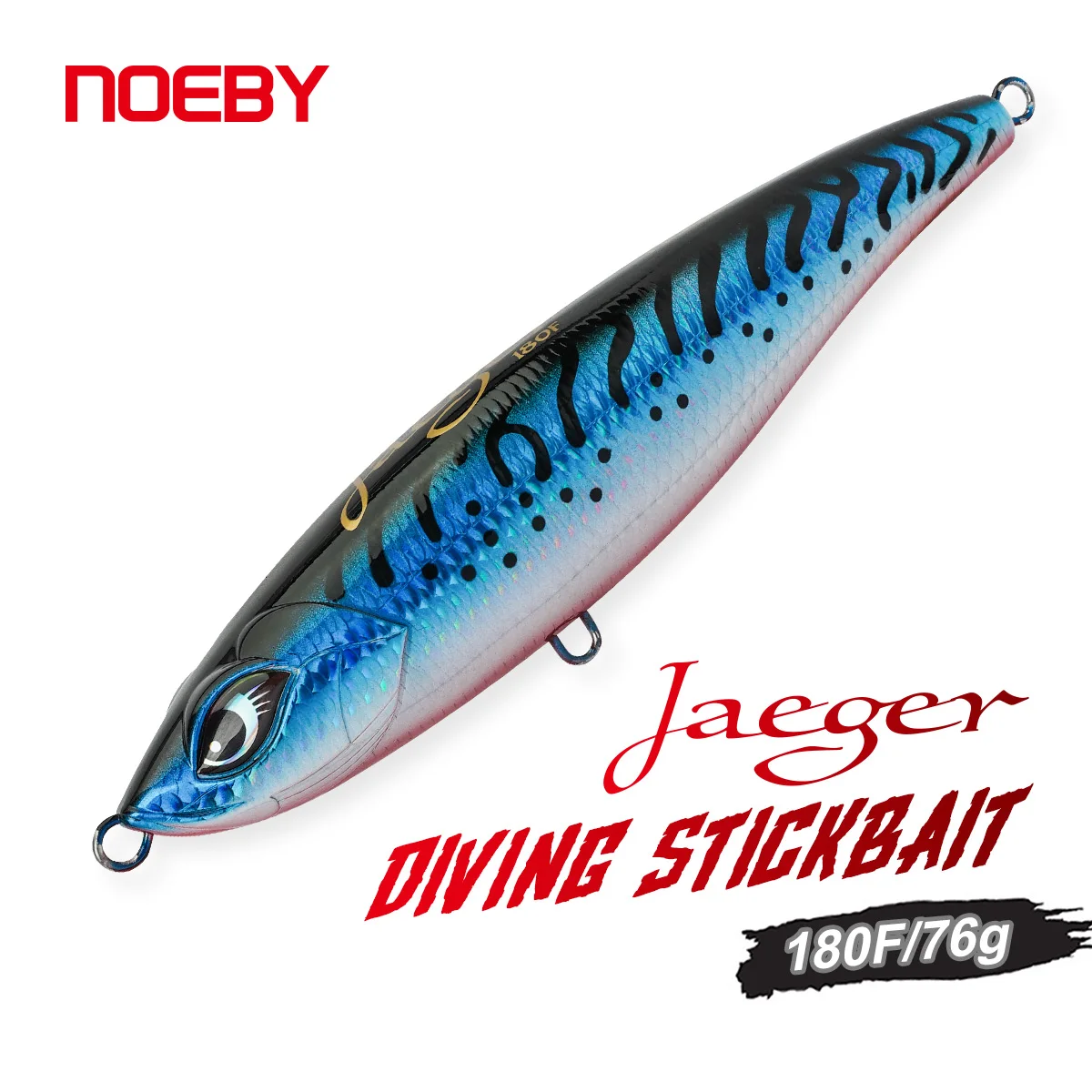 

NOEBY Jaeger Stickbait Fishing Lure 180mm 76g Floating Pencil Artificial Hard Bait Saltwater Big Game Tuna GT Fishing Lures