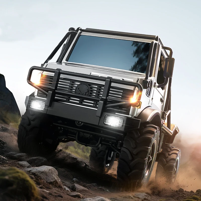 MN333 RC Auto Unimog U4000 2,4GHz 1:18 4WD Vollproportional Gas- und Lenksteuerung Geländefahrzeug Spielzeug Geschenk für Jungen
