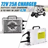 72V 105Ah LiFePO4 리튬 배터리 200A BMS 6000+ 사이클(골프 카트용 충전기 포함), Bluetooth 모바일 앱 터치 모니터 지원 5