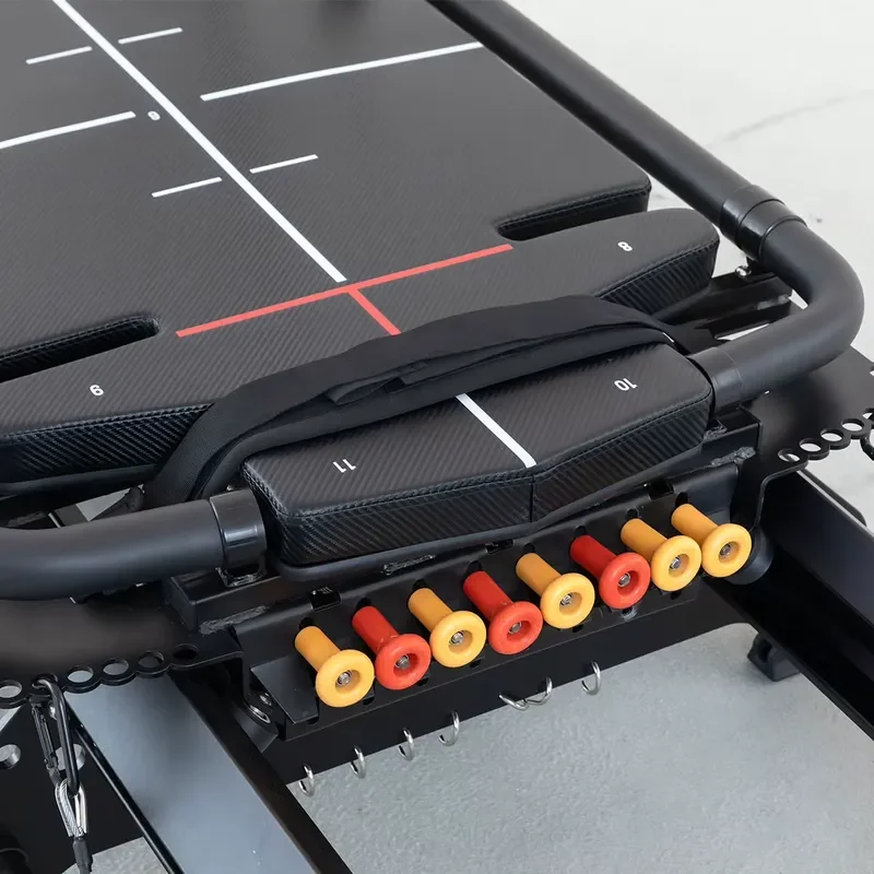 for Precise Resistance Reinforced Frame Aluminum Alloy Pilates Reformer for Professional Fitness Center
