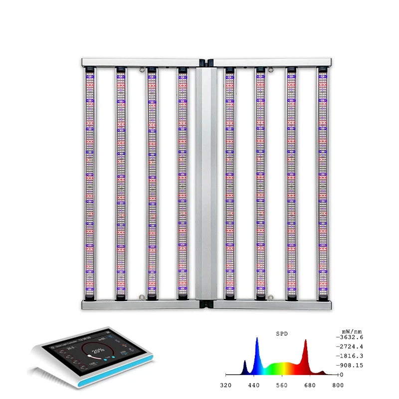 

Двухканальный светильник для растений мощностью 900 Вт для орхидей, агавов и суккулентов, дополнительное освещение для улучшения цветения и раскрашивания.