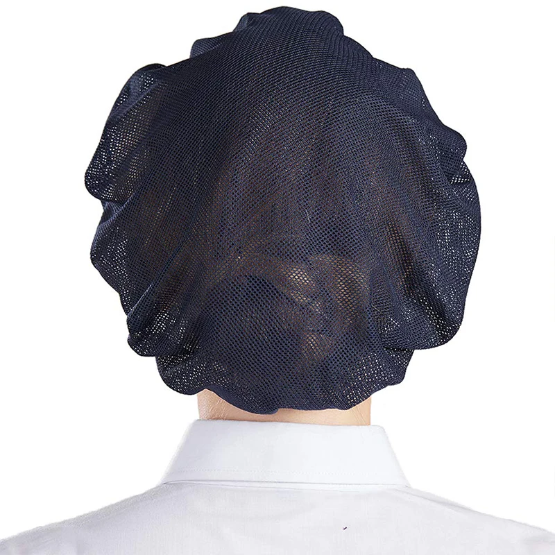 3/6 pezzi cappelli da lavoro in rete elastica cappelli di copertura dei capelli cappello da officina servizio di ristorazione cappello da cuoco capelli in bundle cottura cottura berretto igienico