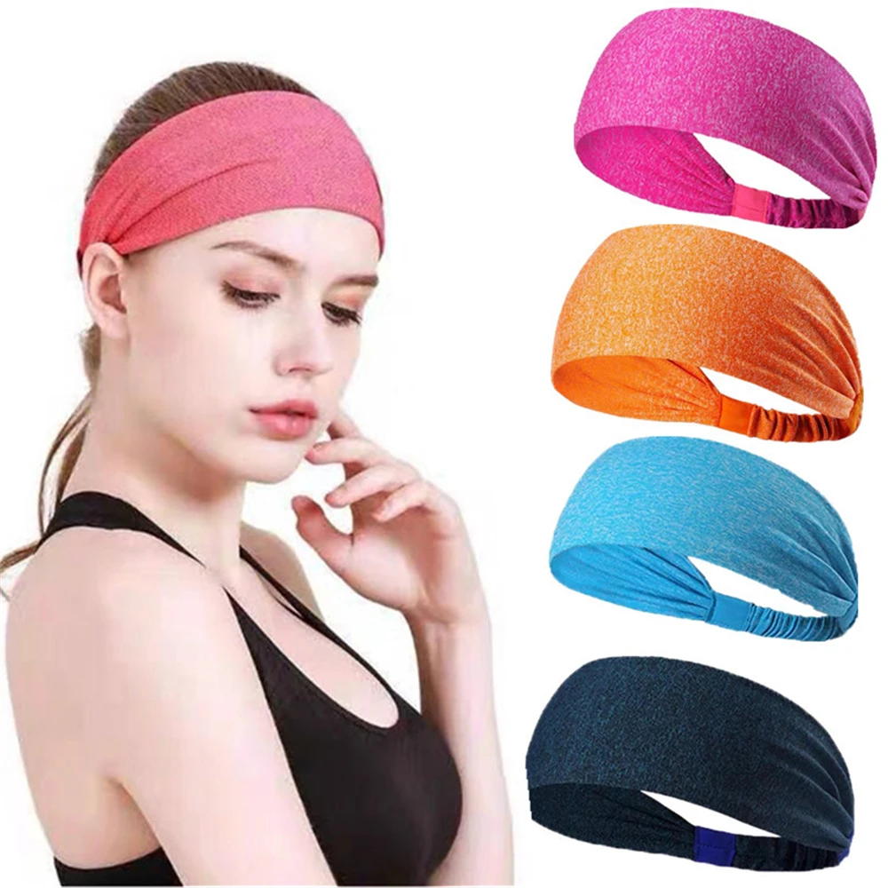 

Sports Headbands For Men Women Non-Slip & Moisture Wicking Elastic Yoga Headband Hairband For Working Out, Running, Gym, Cycling