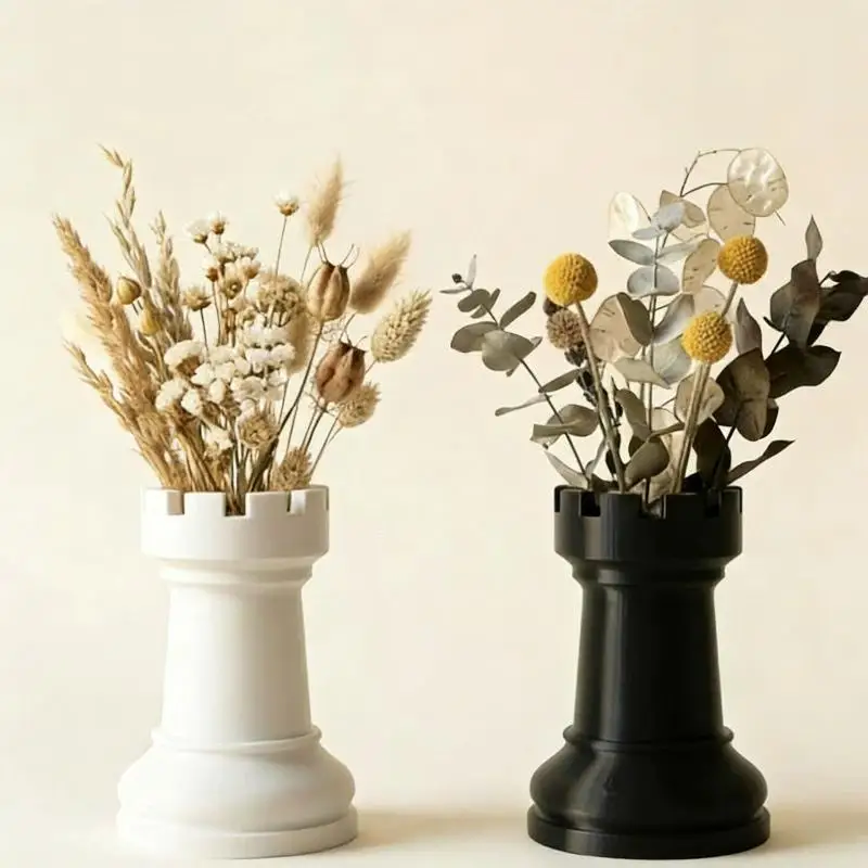 Creative Chess-Shaped Pen Holder Simple Storage Box For Cosmetics,Stationery, Makeup Brush Organizer Desktop Decor Gift