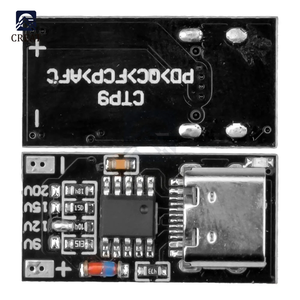 Type-C PD2.0 PD3.0 9V 12V 15V 20V PD/QC Decoy Board Fast Charge USB Boost Module Charger Board Tools