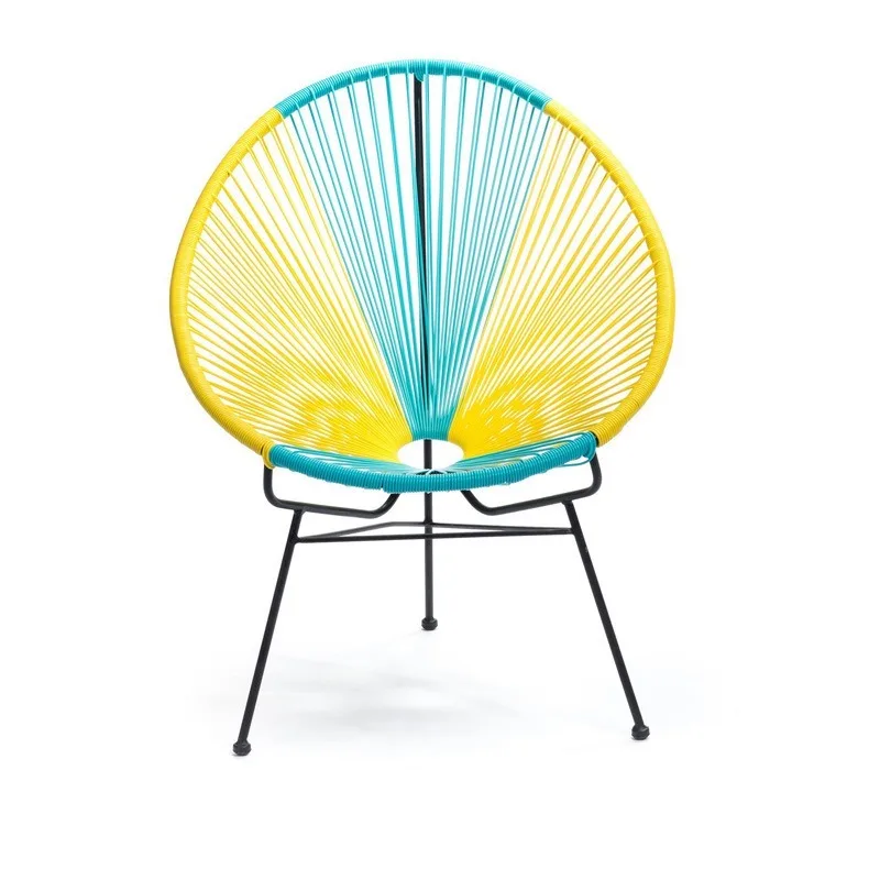Balcony rattan recliner, courtyard terrace leisure sofa