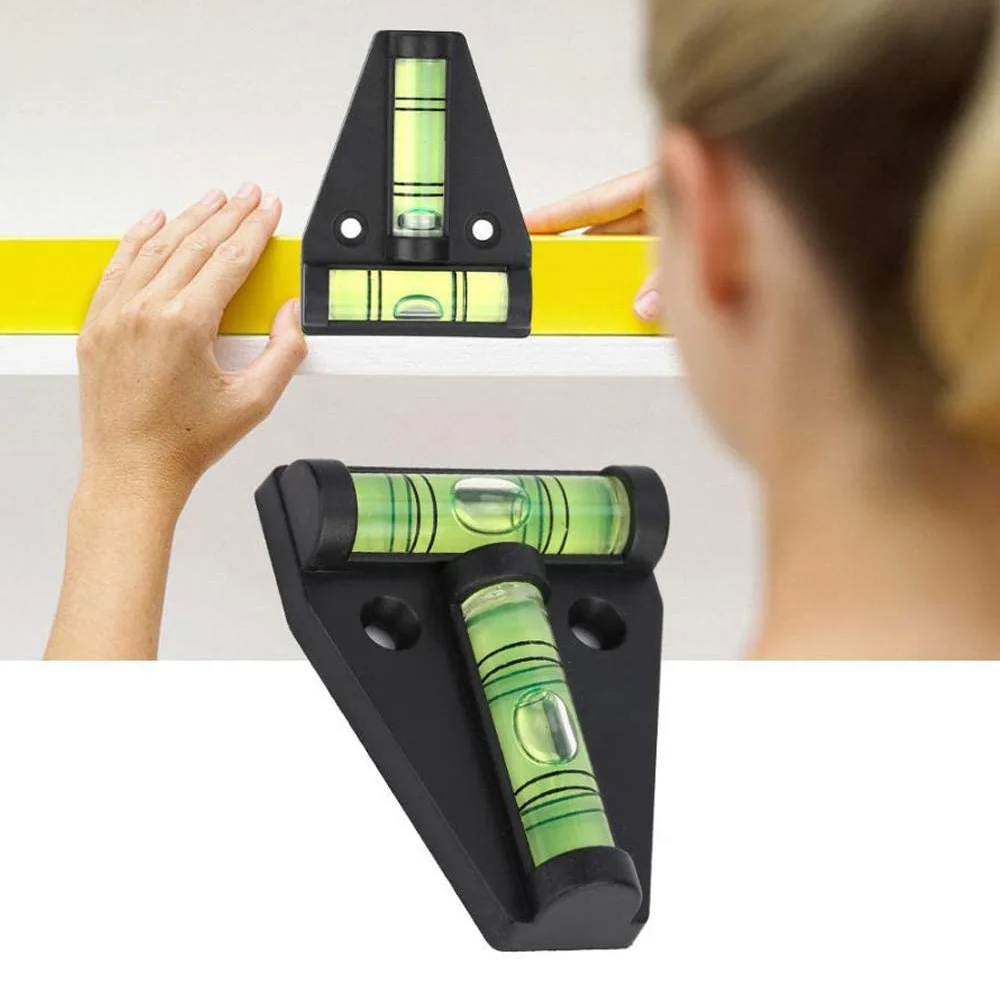 6 Pack RV T Level, 2 Way T-Type Cross Check Bubble Level for Caravan RV Camper Trailer Motorhome Machines Boat