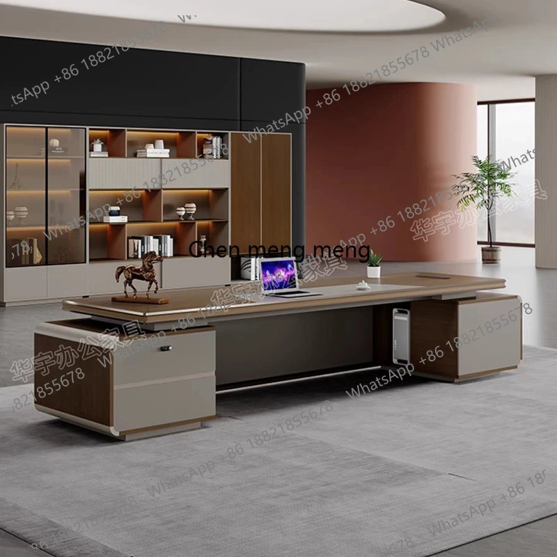 

Light luxury and high end feel office table gaming desk Computer desk Room furniture office desks and workstations