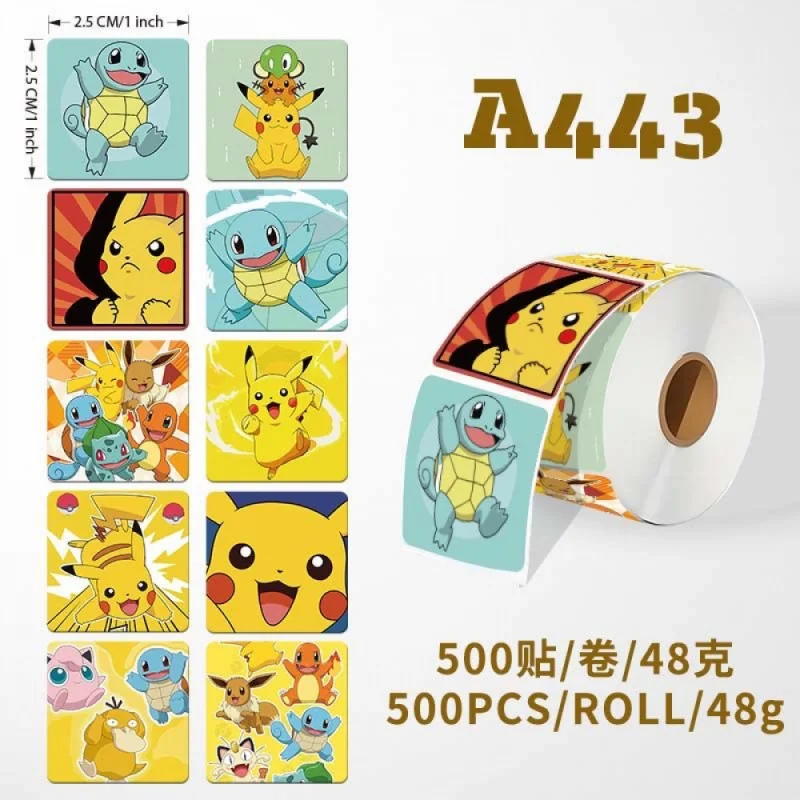 Pokemon Pikachu pegatinas Anime dibujos animados Pikachu pegatinas juguetes regalos de vacaciones