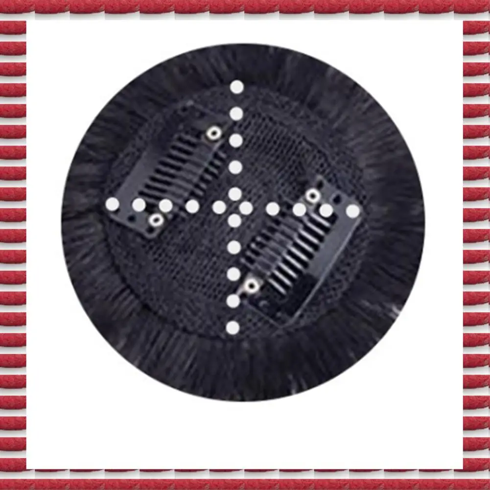 باروكة شعر بشري A97G مع غرة تزيد من كمية الشعر على الجزء العلوي من الرأس لتغطية قطعة الشعر البيضاء