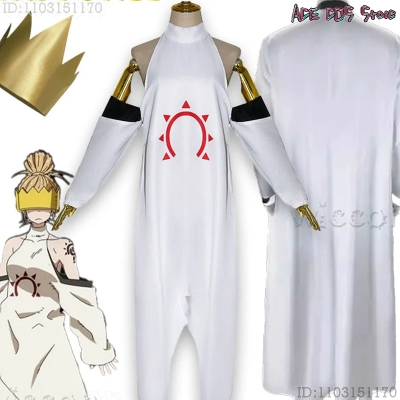 Disfraz de cosplay de anime para adultos, disfraz de Haumea, Enn Enn No Shouboutai, mono blanco de Haumea, uniforme para hombre, disfraz para mujer