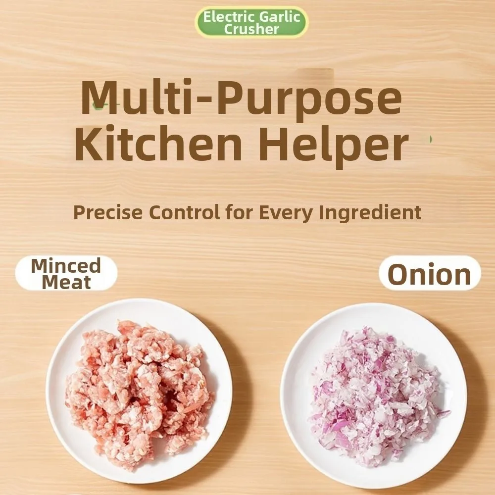 

Электрический измельчитель для еды с зарядкой через USB, автоматическая многофункциональная мясорубка, экономия труда, эффективная овощерезка, бытовая