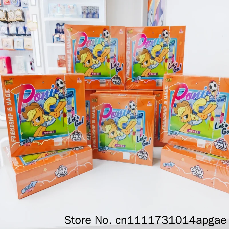 

New Kayou My Little Pony Card Fun Shadow Bag 8th Blind Box Genuine 8th Generation 7 Black Back Card Collection Card Book Toys