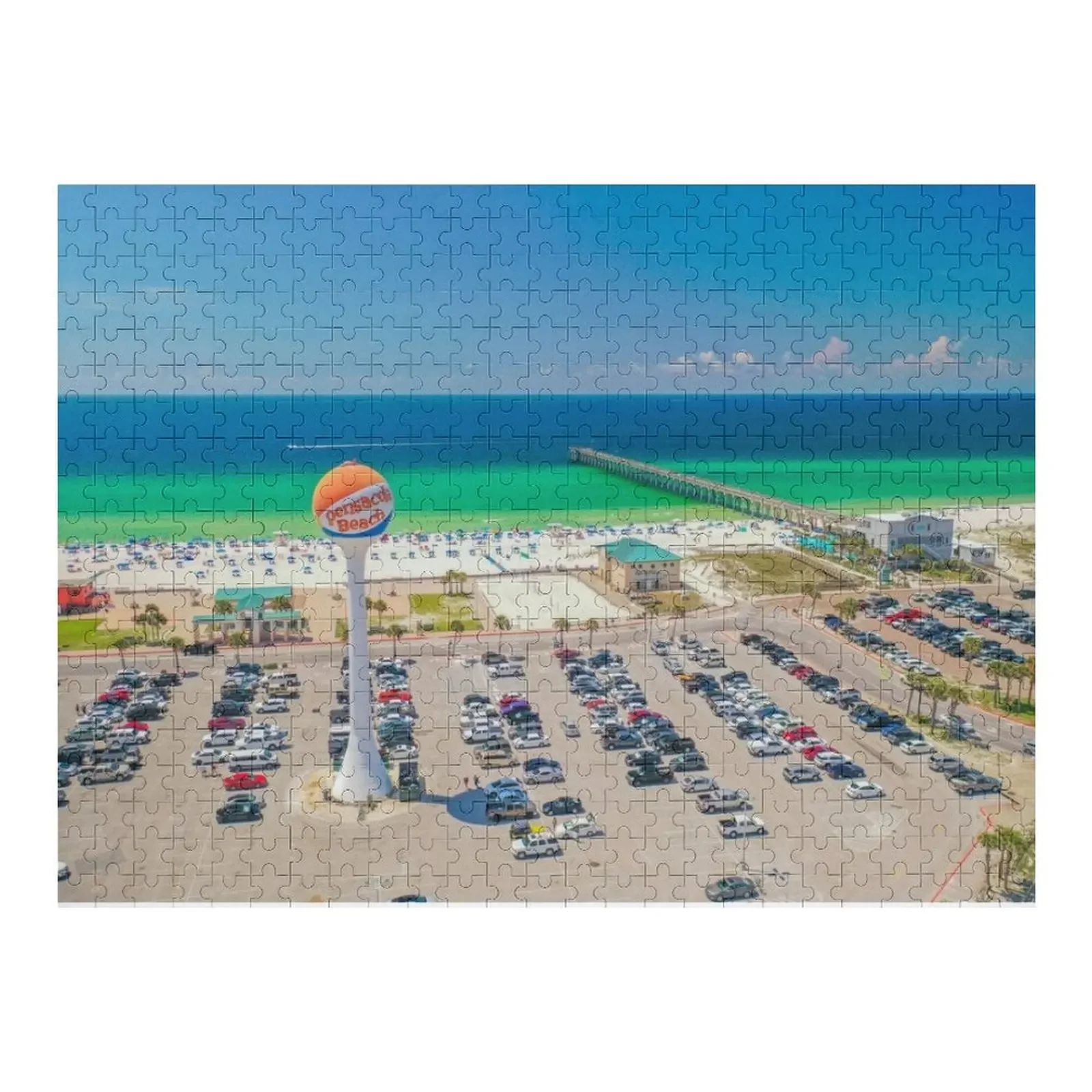 

Изумрудное побережье, водяная башня, пазл, лес для взрослых, игра для детей, IQ, персонализированный деревянный пазл с именем