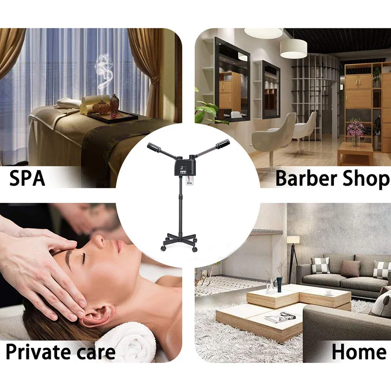 

2 in 1 Ionic Ozone Facial Steamer Hot Cool Sprayer Negative Ion Vaporizer Humidifier For Skin Moisture Face Spa Beauty Salon