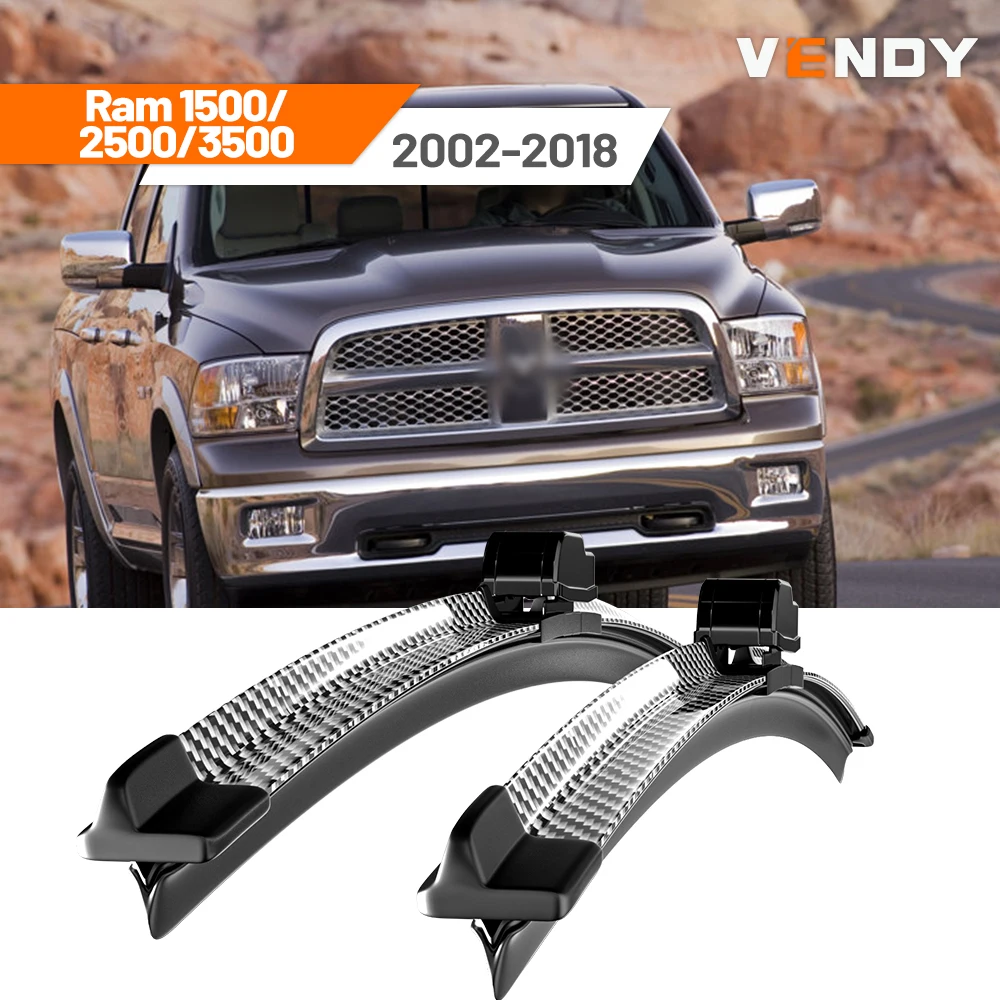 

Для Dodge Ram 1500 2500 3500 2002-2018 2003 2005 2008 2009 2010 2012 2015 2 шт. щетки стеклоочистителя переднего стекла дворники