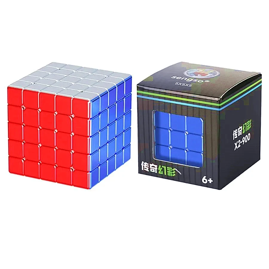 New SengSo Plating Process 4x4 5x5 Magic Cube ShengShou Professional Speed Cube Puzzle Cubo Magico Toy For Kids Gift