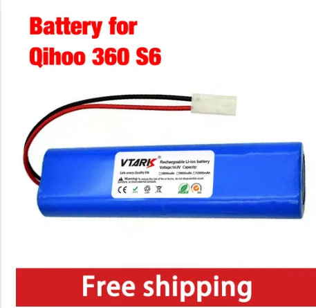

12800mAh Robot Vacuum Battery for Rowenta X-Plorer 75 Animal Hoover BH70970 Tefal RG7675 Qihoo 360 S6/S8 Rogue 970.
