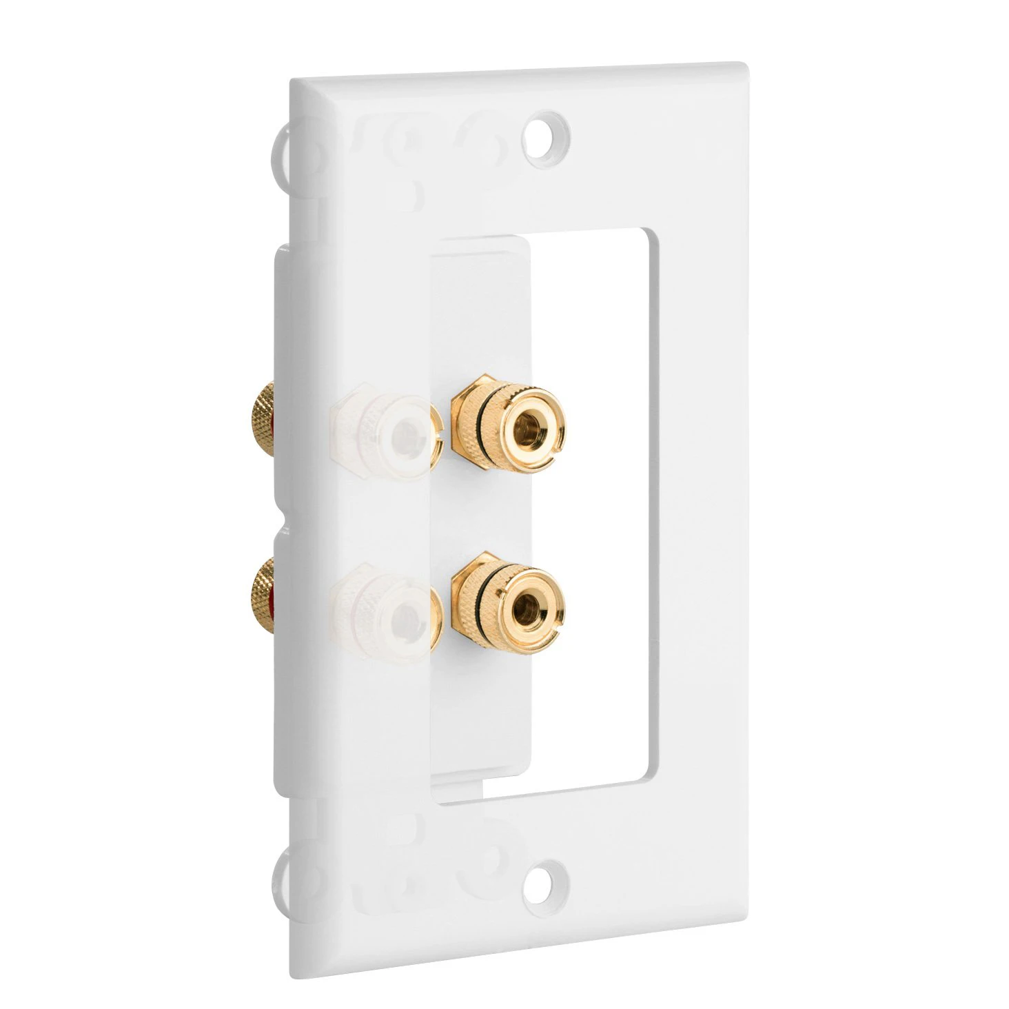 Placa de parede para Home Theater, 4 Posts Speaker, Painel áudio para 2 alto-falantes