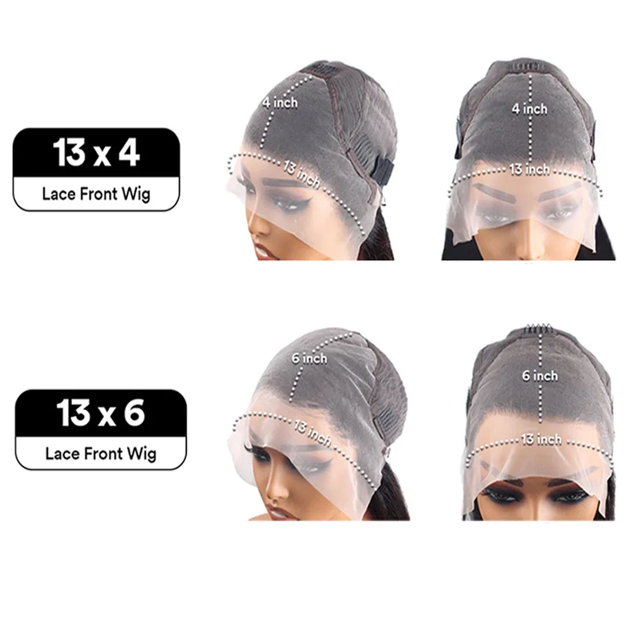 Straight Hightlight Lace Frontal Wigs Human Hair