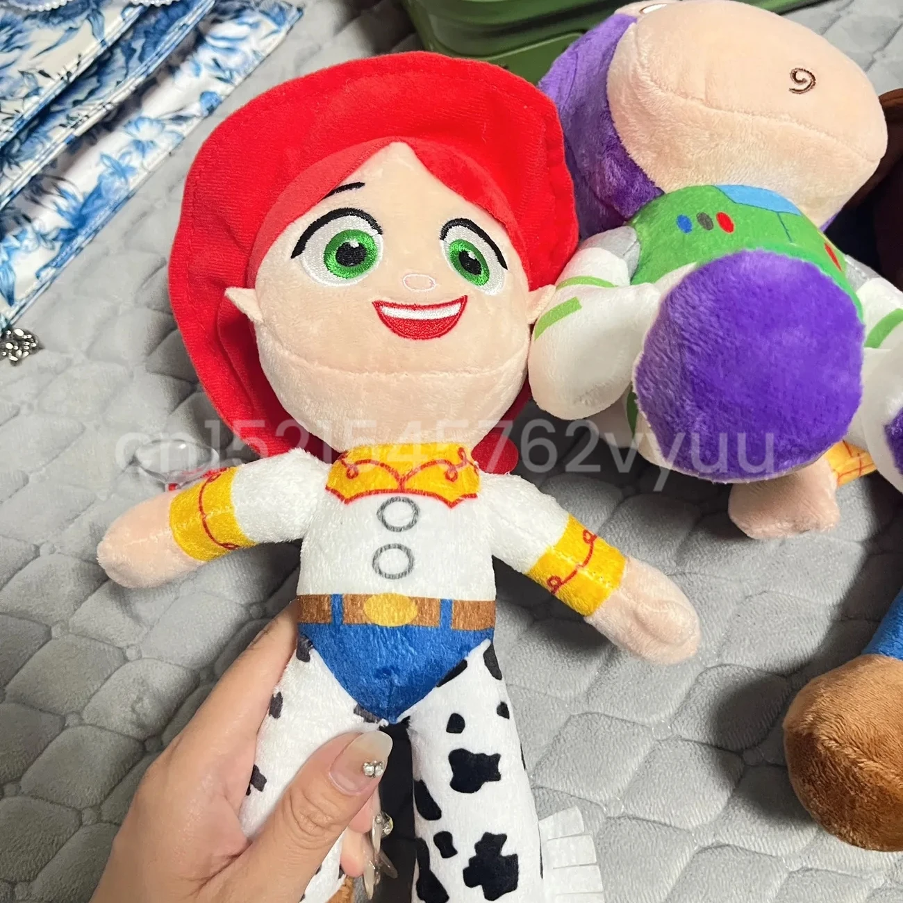 Peluche de Woody Buzz Lightyear para decoración del hogar, muñeco de peluche de Anime, colgante de Jessie, regalos de Navidad, 23cm