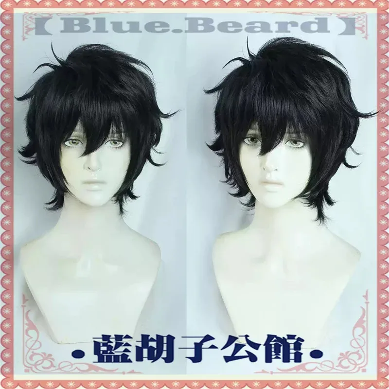 2025 aaa المحقق كونان ماتسودا جينبي شعر مستعار تأثيري أسود قصير مقاومة للحرارة الشعر الاصطناعية هالوين كرنفال لعب الأدوار