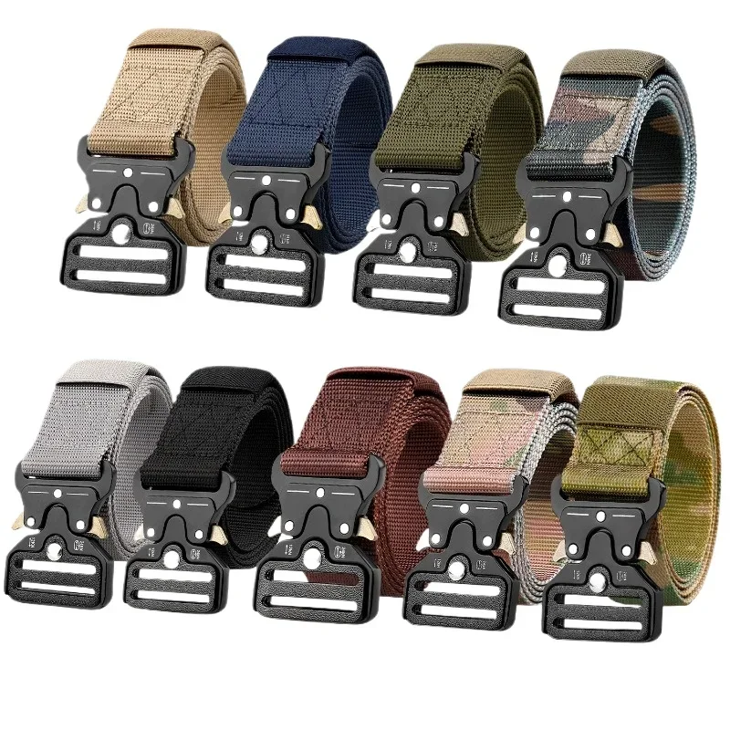 

Men's Belt Quick Release Outdoor Hunting Compass - Belt Survival Marine Corps Canvas Nylon Male Luxury Belts