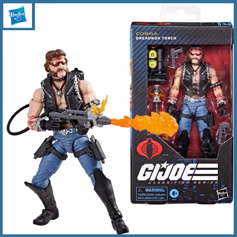 

In Stock Hasbro G.I. Joe GI Joe Classified Series 6" 123 Cobra Dreadnok Torch Figure Movable Model Children's Holiday Gift