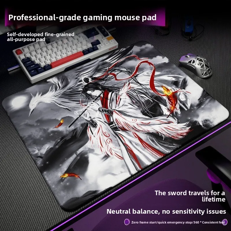 Anime Jianxing Esports Mouse Pad Fine Surface Neutral Control Pad Waterproof Prevent Hand Sweating FPS Gaming Accessories