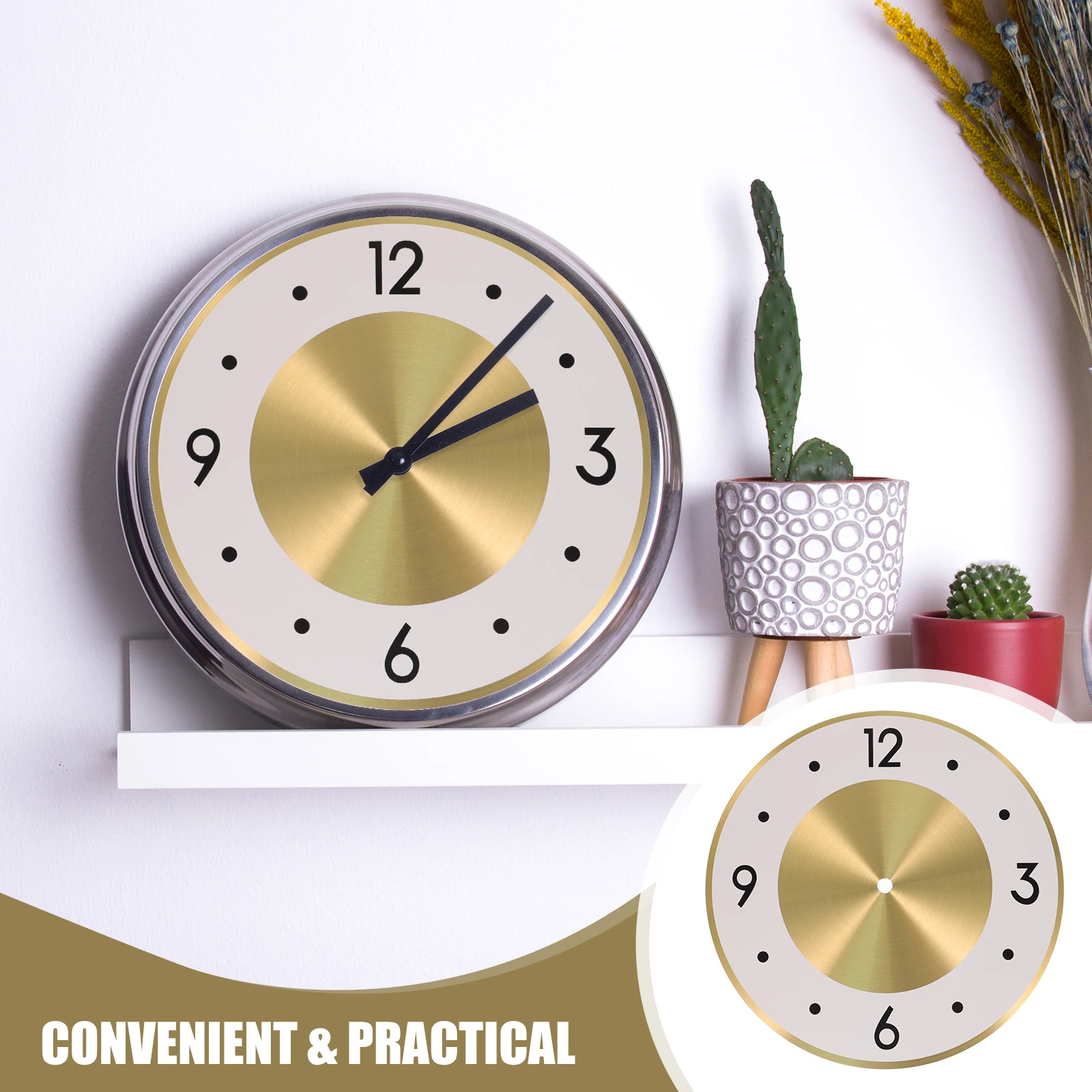 

Replacement Round Plastic Diy Dial For Wall Clock Making Reusable Durable Clock Accessory Round Dial Replacement Part