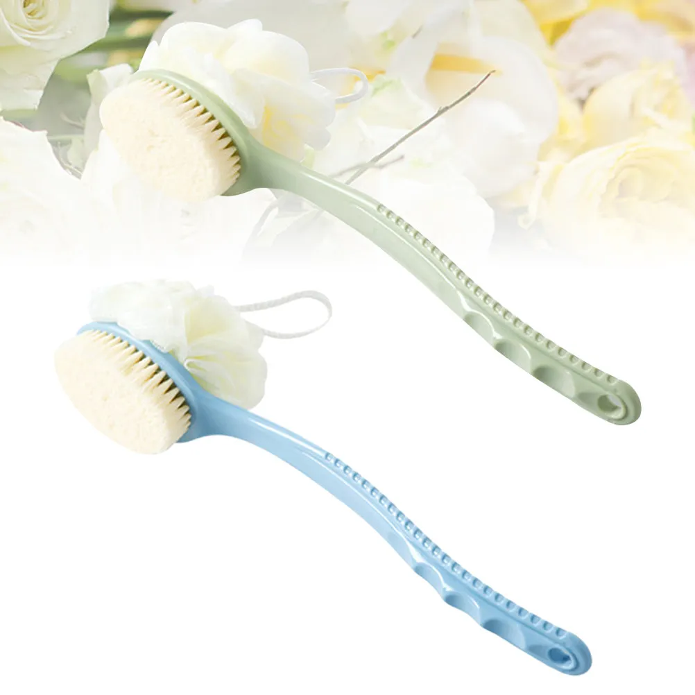 

2 Pcs Hanging Shower Brush Bathroom Accessories Body Scrubber Mesh Nets Ball